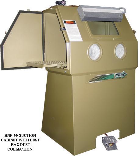 Clemco Model Bnp 55s Zero Suction Cabinet